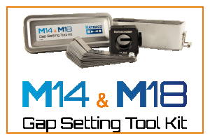 Hatraco M14 and M18 plug gap setting tool